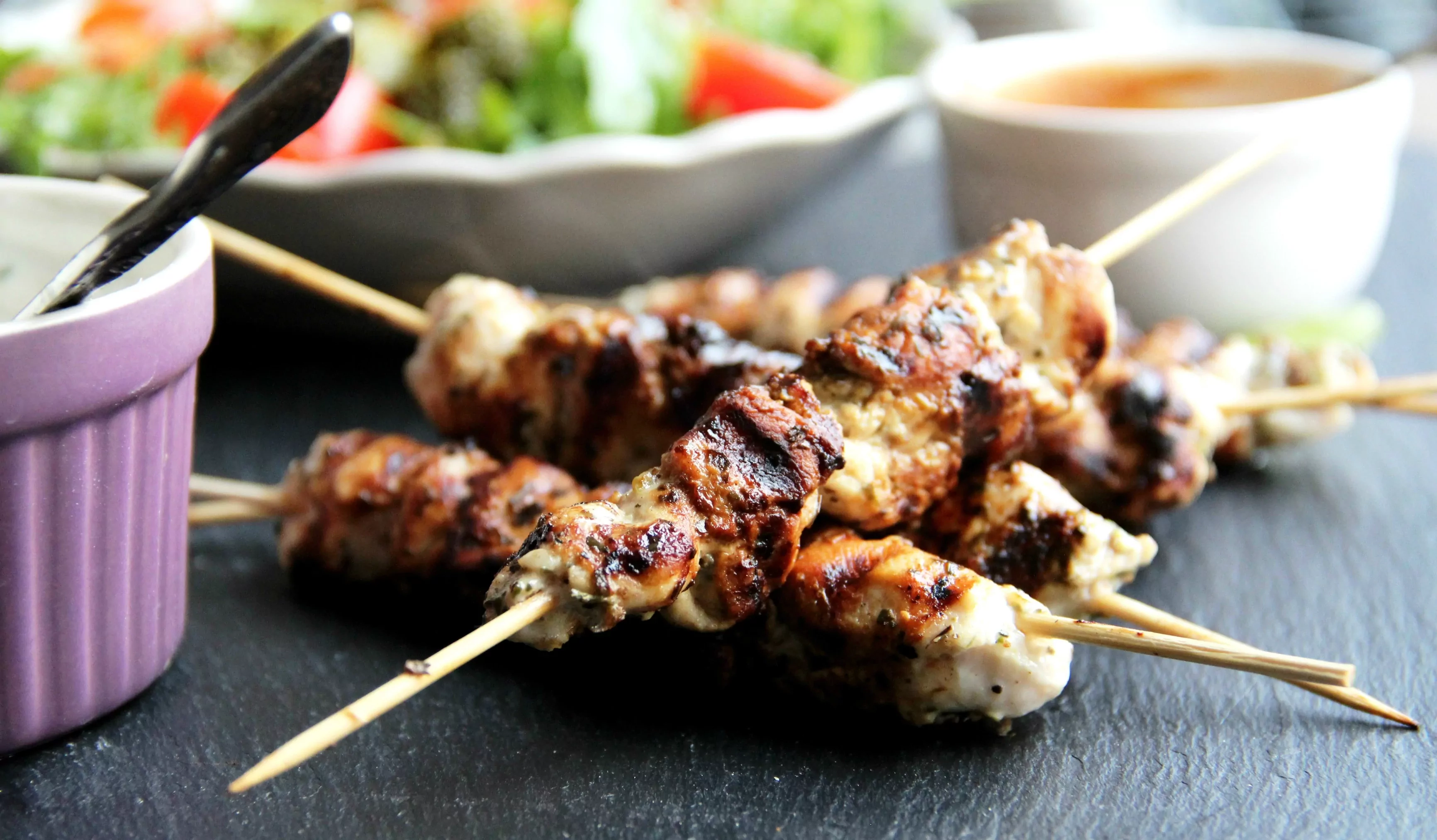 Chicken Souvlaki - Griechisches Hühnerschaschlik