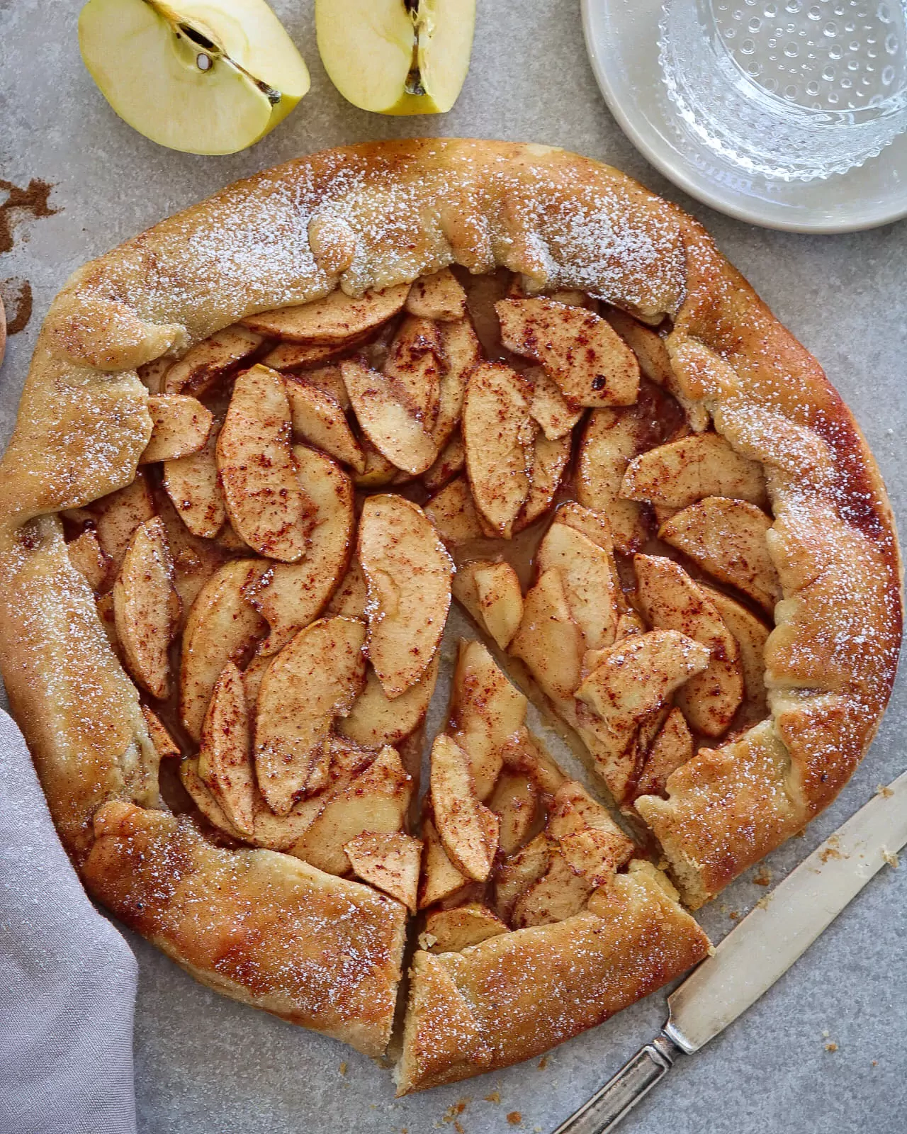 Яблочный пирог - галет (Apple galette)