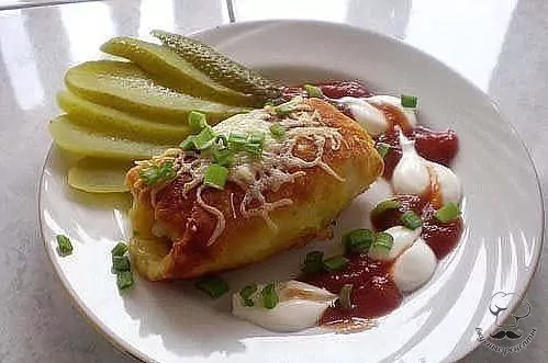 Bulvių suktinukai su mėsa - faršu