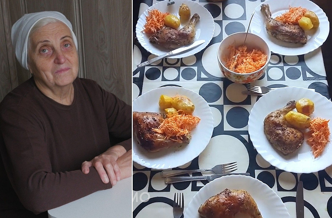 Močiutė iš žematijos parodė kokie yra skaniausi kepti vištienos ketvirčiai ! (+ video)