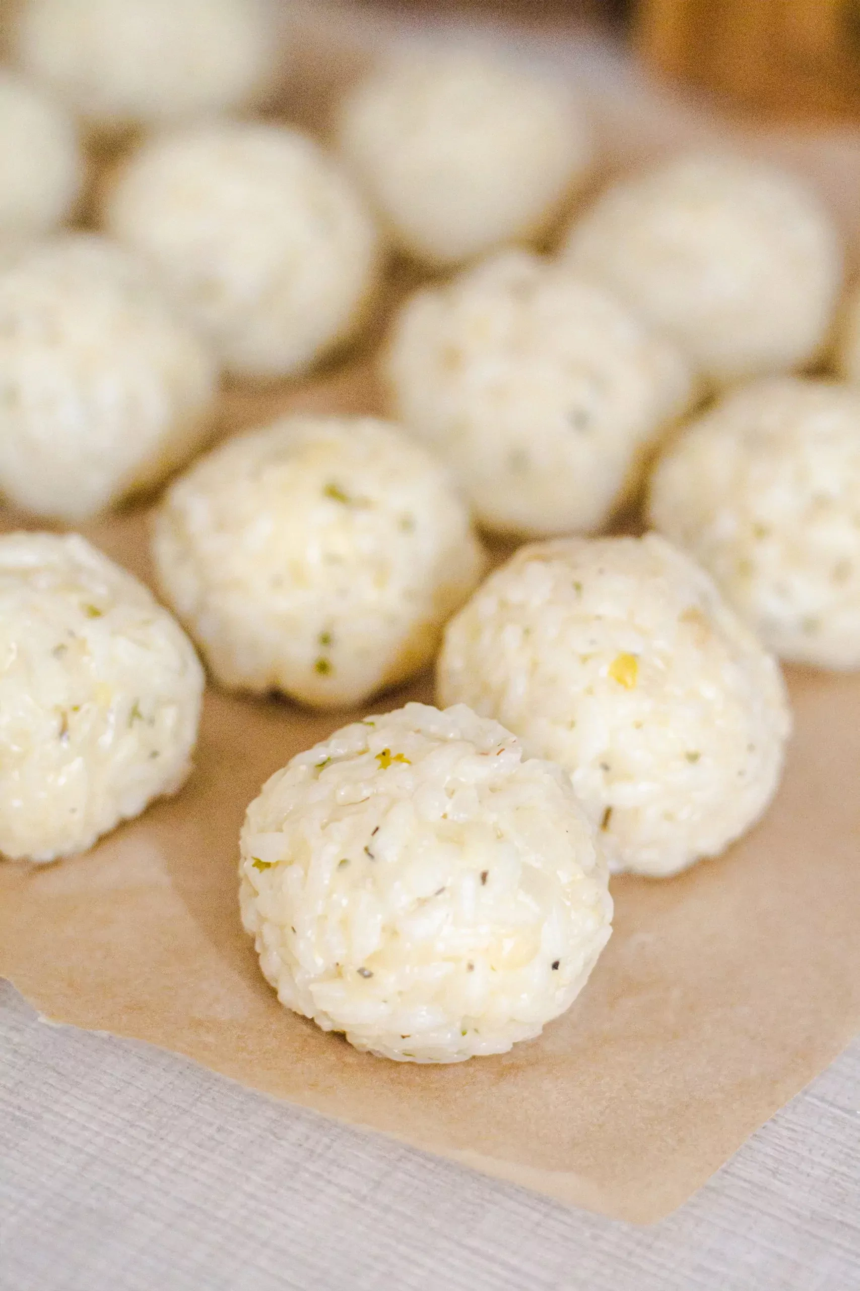 Arancini receptas - risotto ryžių rutuliukai su sūriu