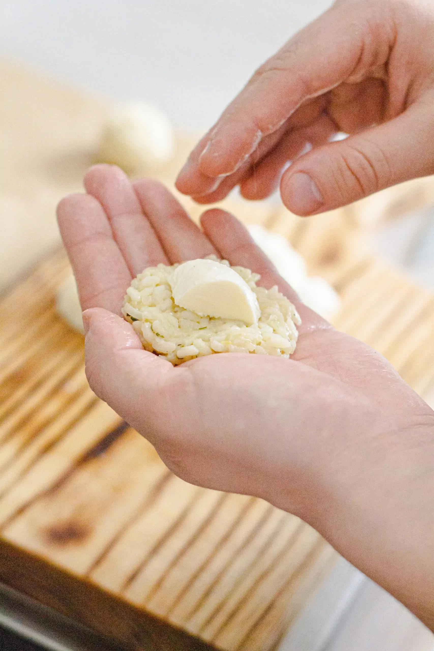 Rezept für Arancini - Risottoreisbällchen mit Käse