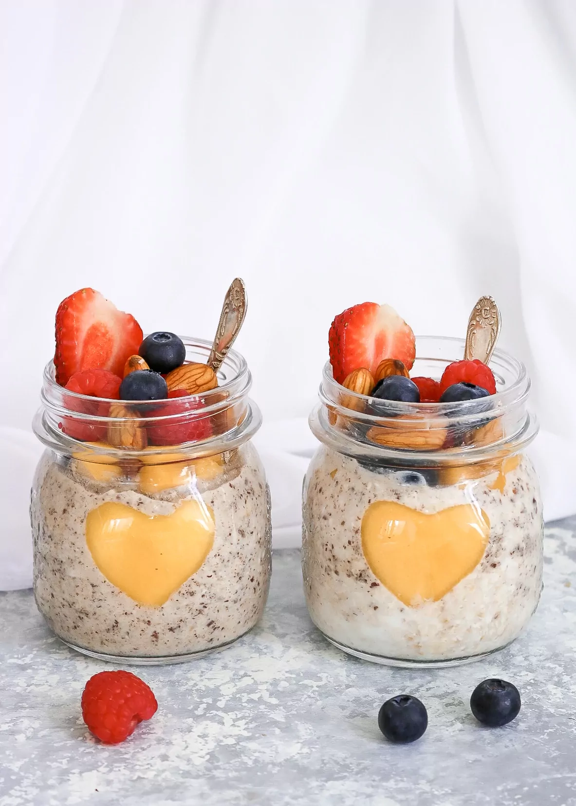 Overnight Oats Rezept mit Leinsamen und Haferkleie