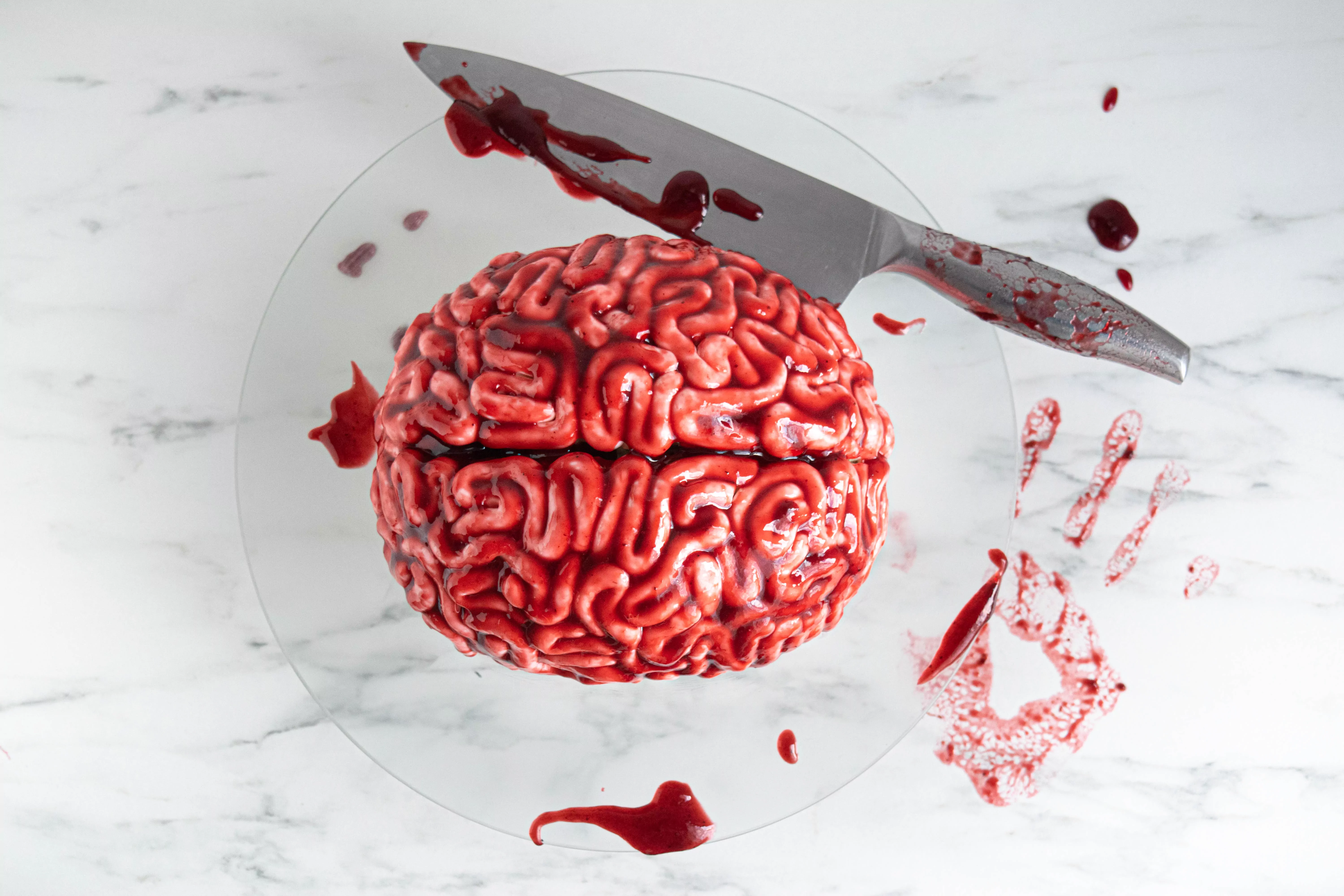 Тыквенный пирог на Хэллоуин - мозг