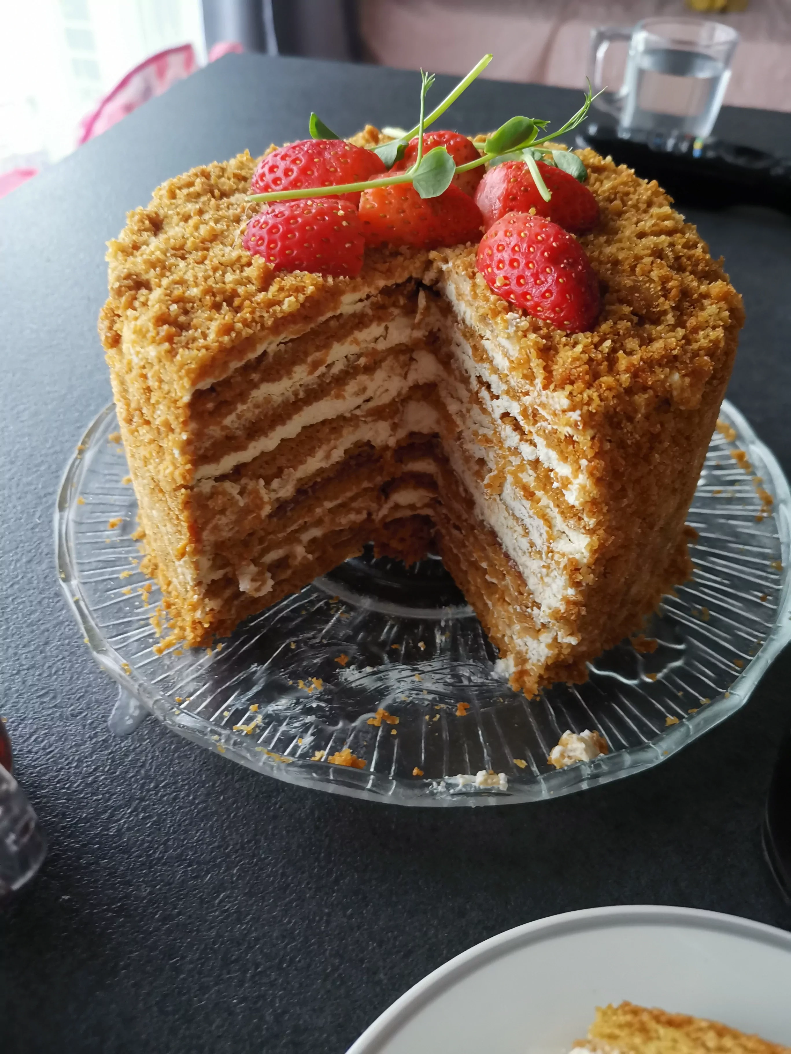 Biskvitinis medaus tortas - geriausias receptas