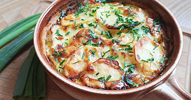 Картофельная запеканка – идеальный ужин со стаканом кефира!