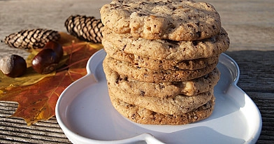 Очень вкусное большое хрустящее печенье