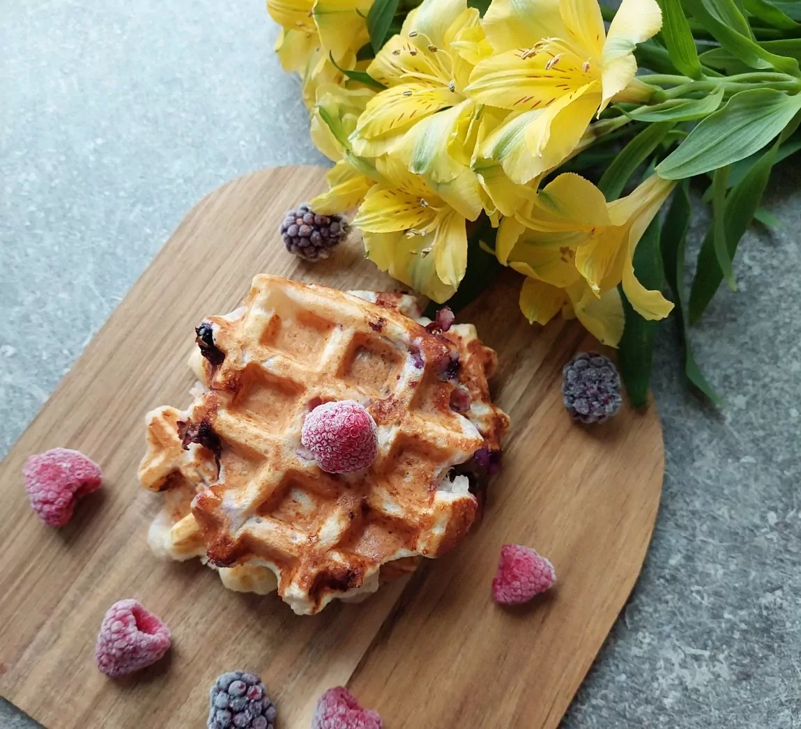 Tobuli varškės vafliai su uogomis pagal Beatą
