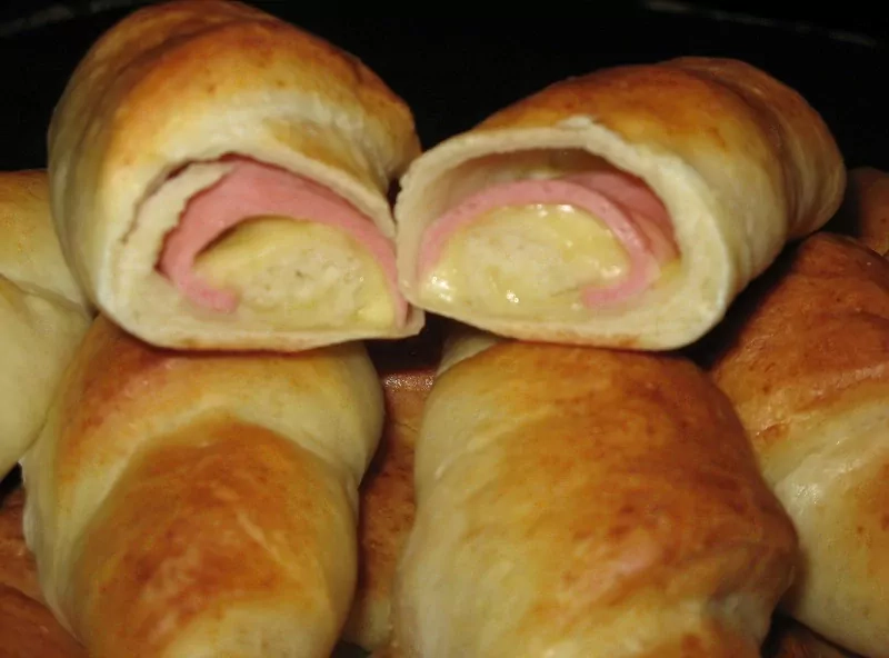 Рогалики с сыром и ветчиной – я даже сама не думала, что они будут такими вкусными!