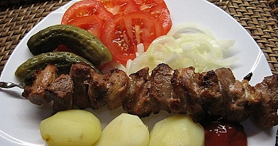 Шашлык из свиной шеи