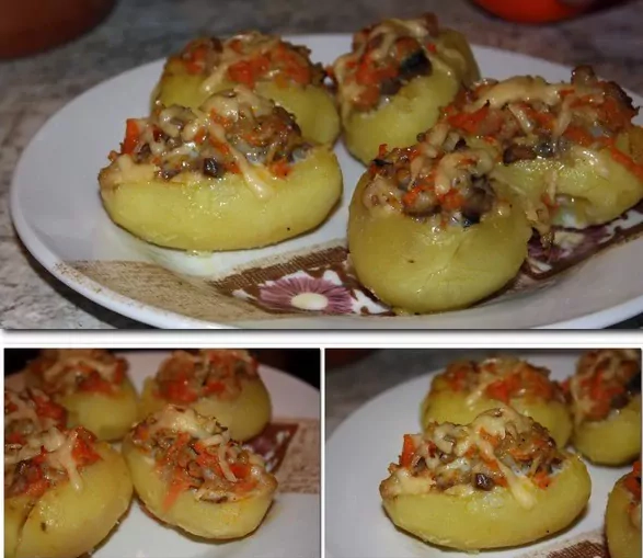 Картофель, фаршированный селёдкой – завоевывает сердца любителей селёдки с картофелем!