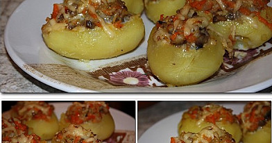 Картофель, фаршированный селёдкой – завоевывает сердца любителей селёдки с картофелем!