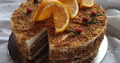 Biskvitinis medaus tortas "Sodžius" - norisi dar ir dar!