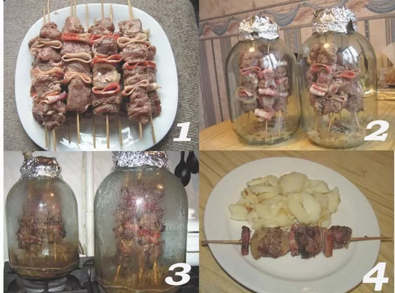 Šašlykas stiklainyje: receptas, kuris stulbina net gruzinus