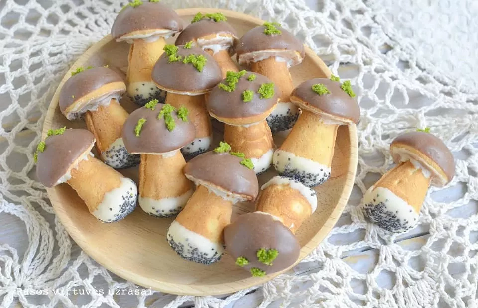 Biskvitiniai grybukai ir voveraitės - nuo šil gaminsite tik šitaip!