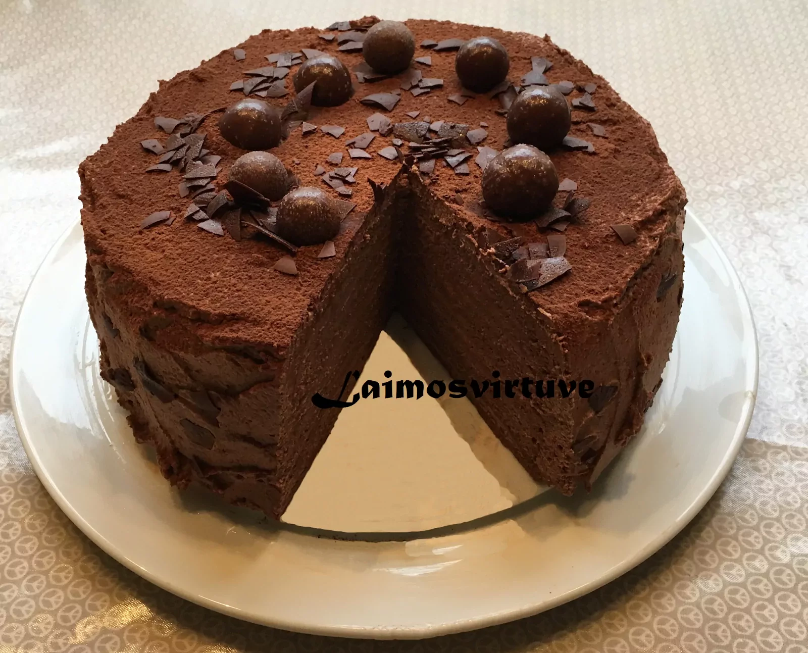 Šokoladinis tortas Triufelis - gyrė visi kas ragavo!