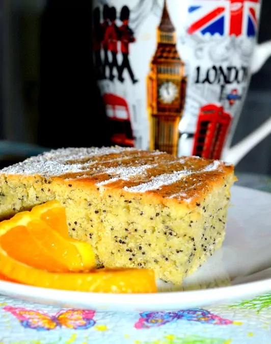 Apelsininis pyragas su aguonomis