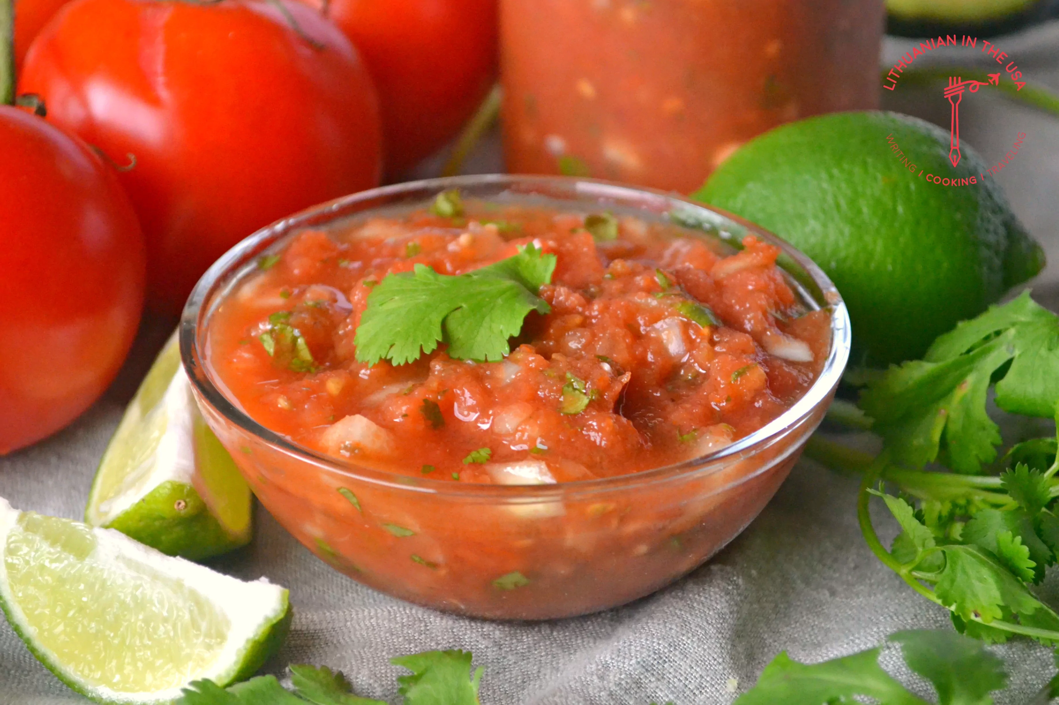 Meksykański sos pomidorowy do tacos i chipsów tortilla (Salsa de Tomate)