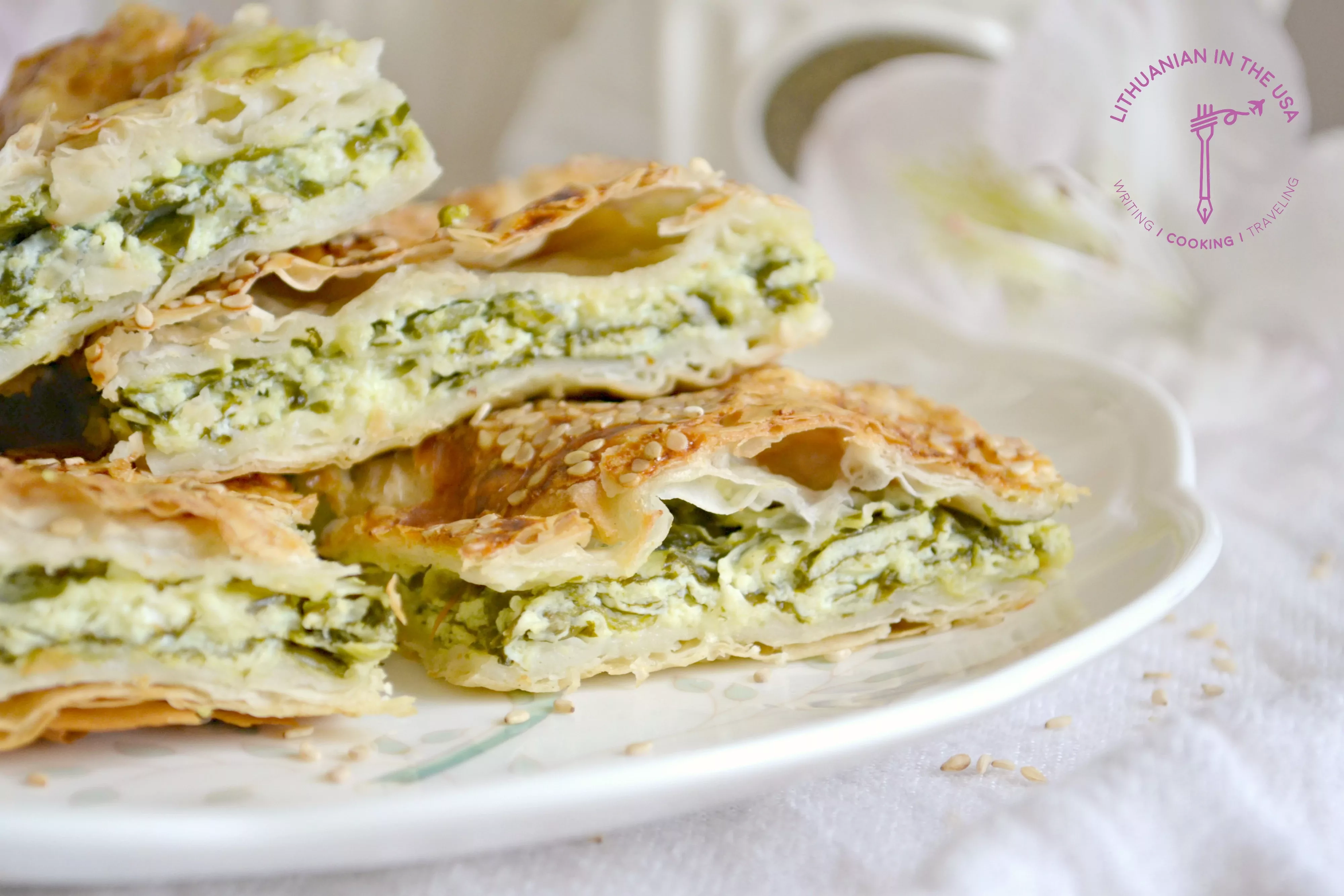 Turecki Borek - turecki borek z serem feta i szpinakiem