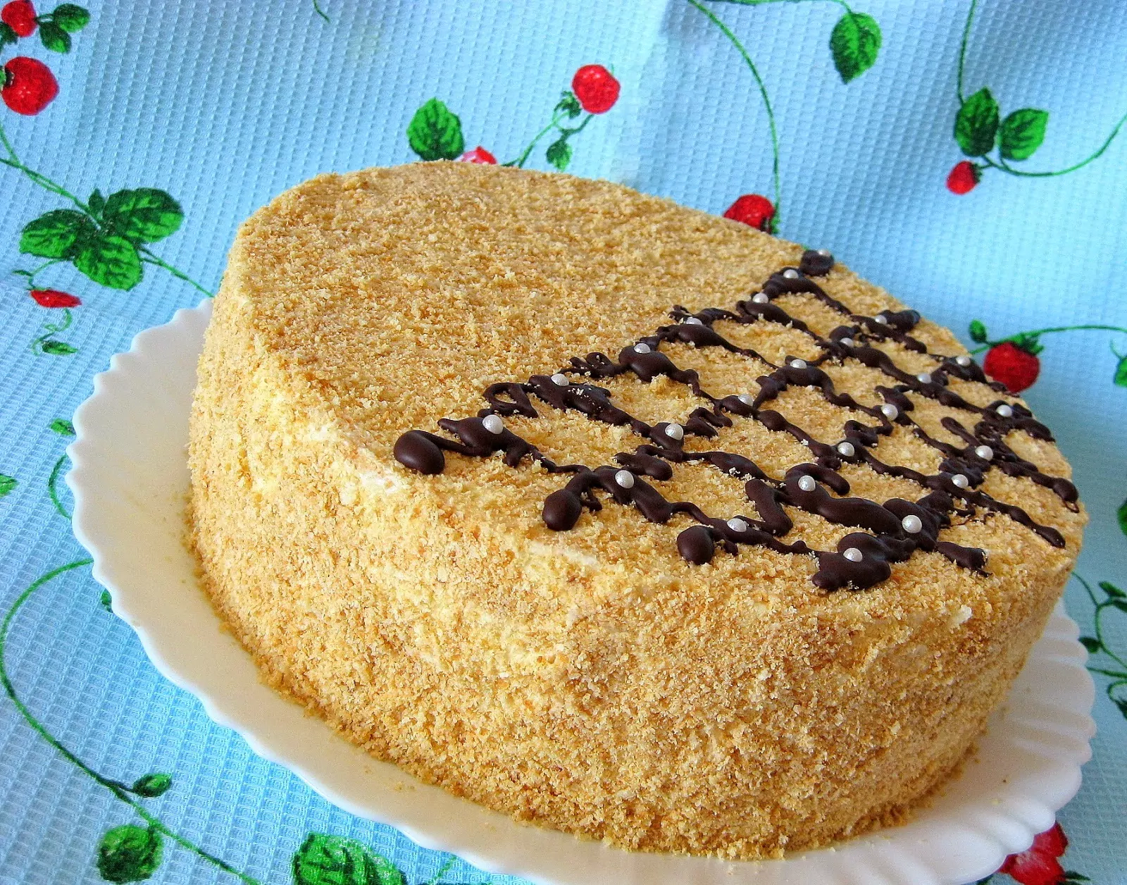 Napoleona kūka ar citronu kondensēta piena krēmu