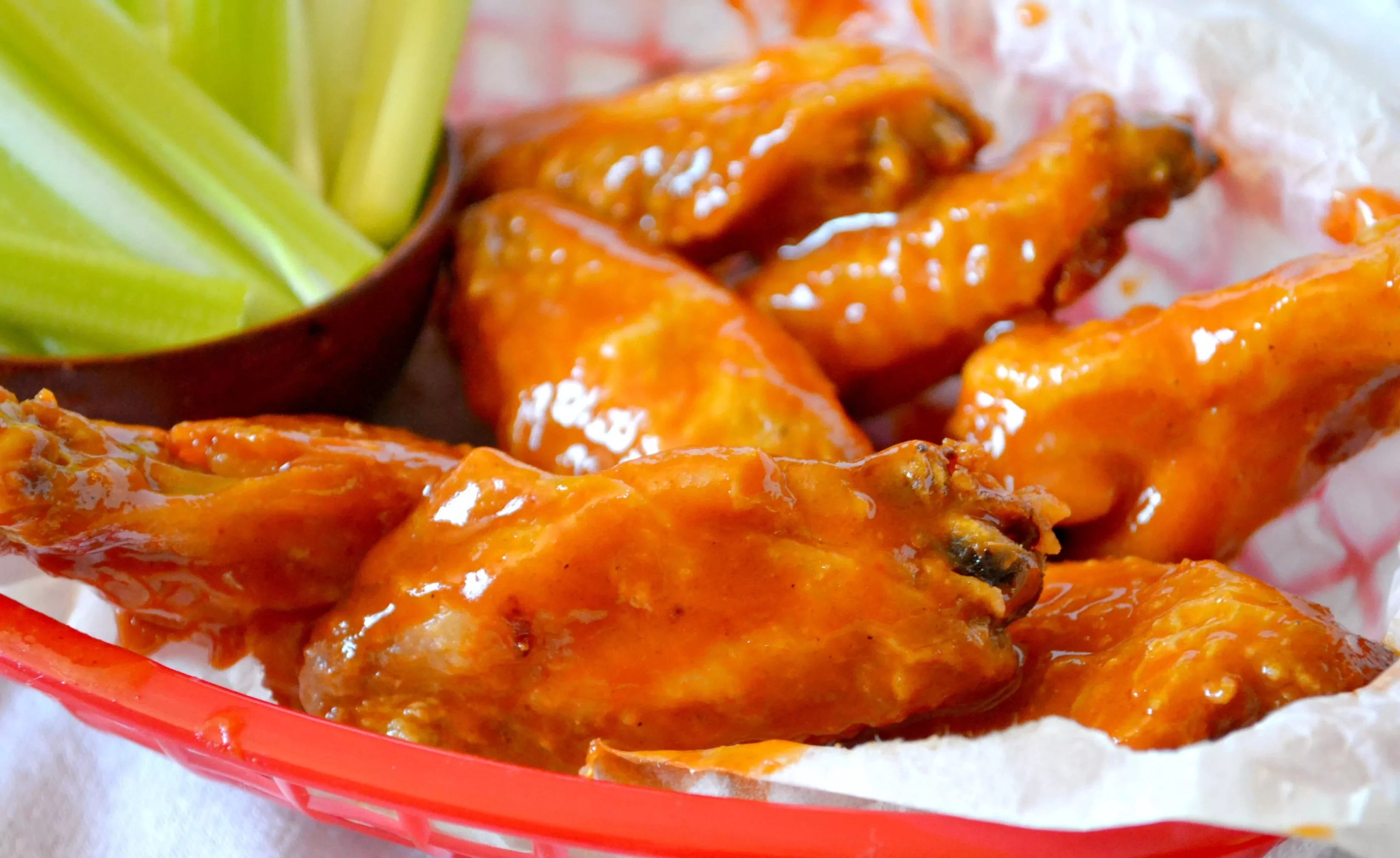 Crispy Baked Chicken Wings with Buffalo Sauce