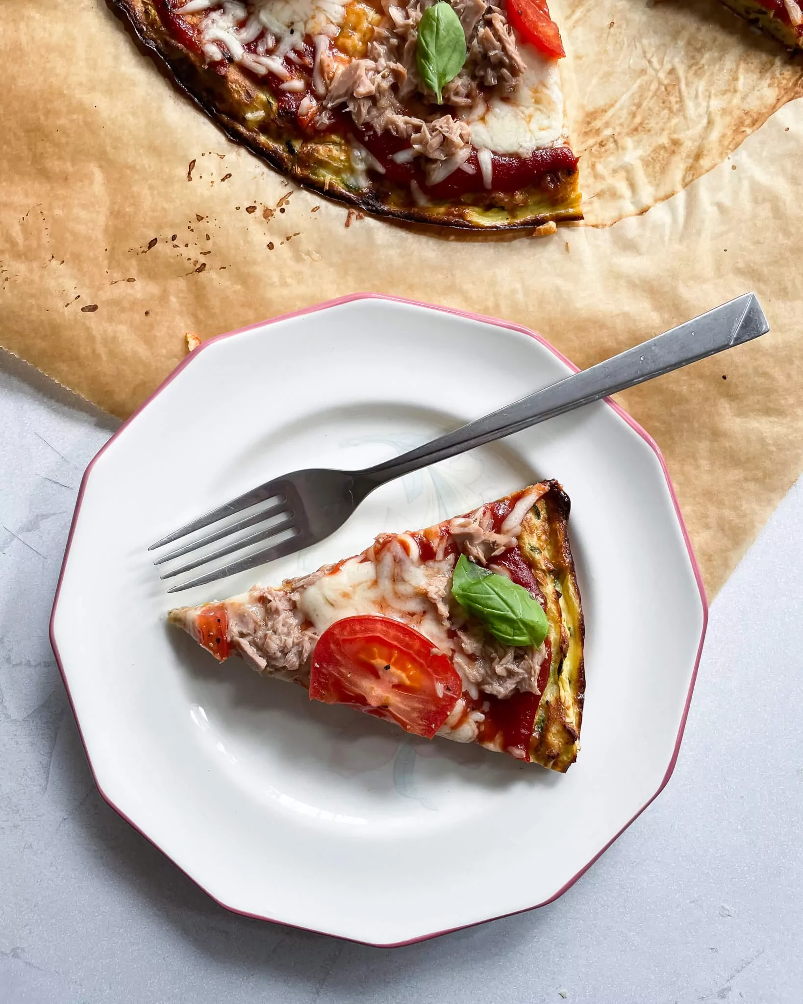 Pizza auf Zucchinibasis (glutenfrei)