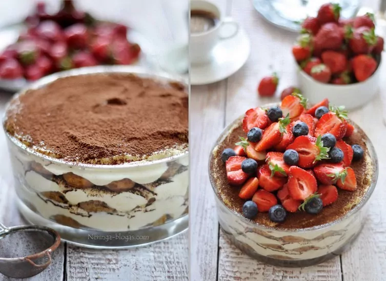 Pats skaniausias tiramisu su grietinėle