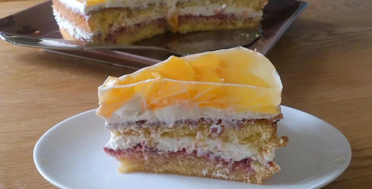 Persiku kūka ar Filadelfijas sieru - labākā recepte