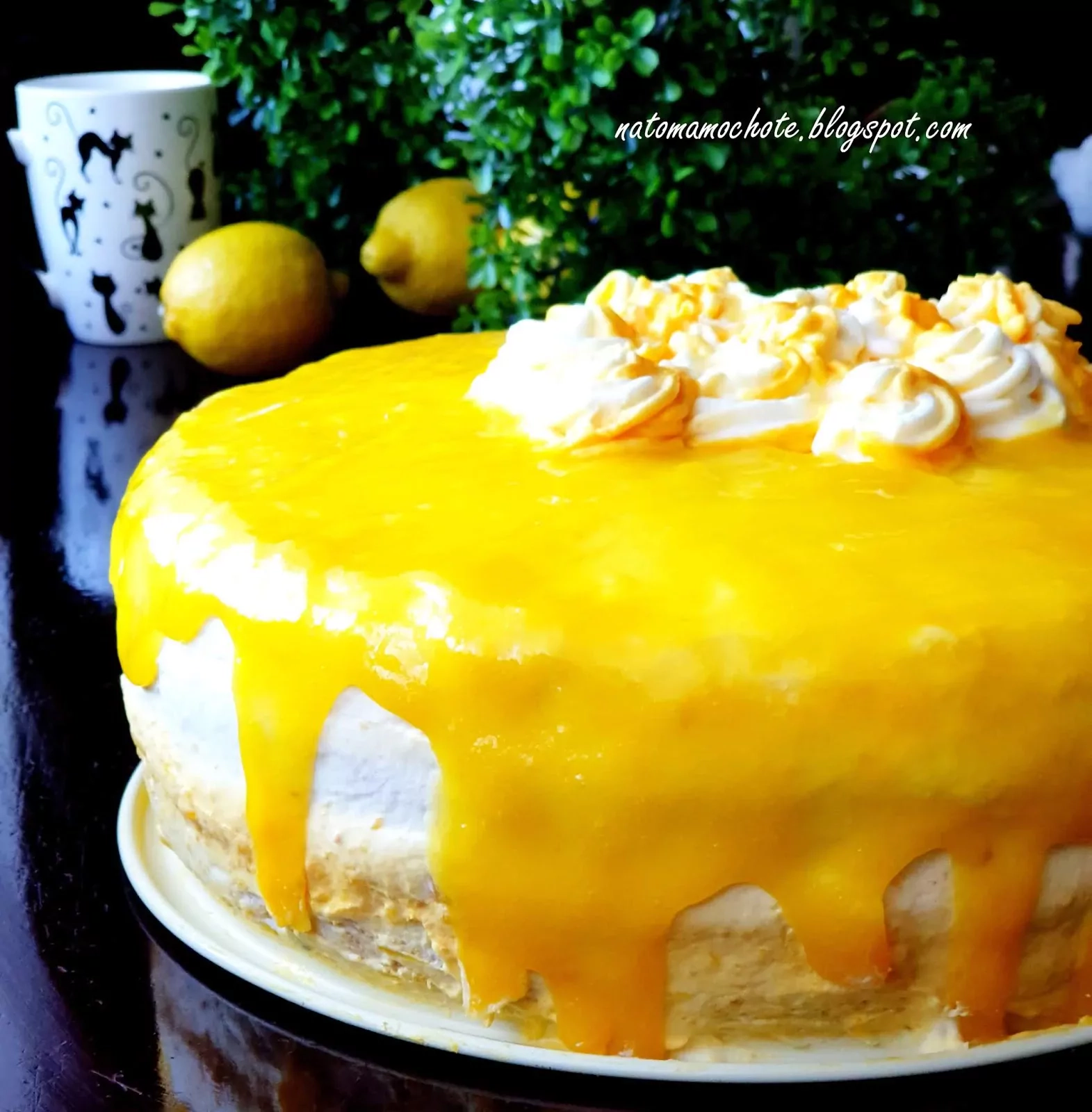 Ciasto - Tort Mango z Lustrzaną Glazurą