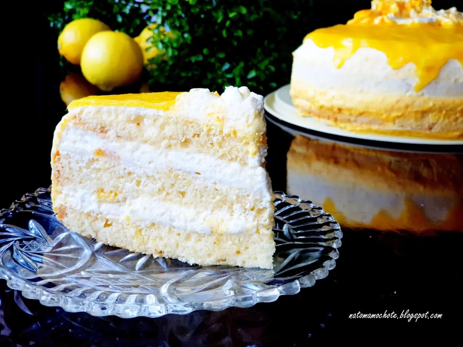 Ciasto - Tort Mango z Lustrzaną Glazurą