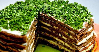 Vištienos kepenėlių tortas. Teisingiausias ir skaniausias receptas