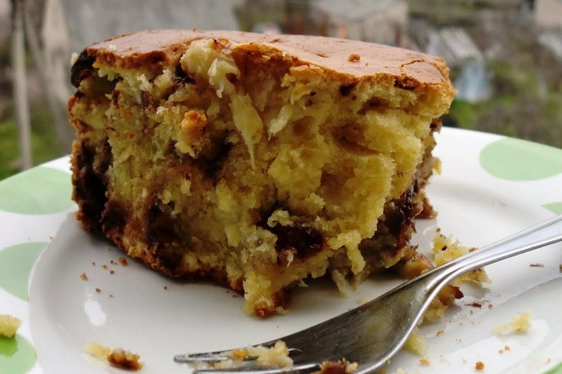 Ypatingasis pyragas su bananų ir šokolado gabalėliais