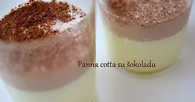 Desertas: Panna cotta su šokoladu