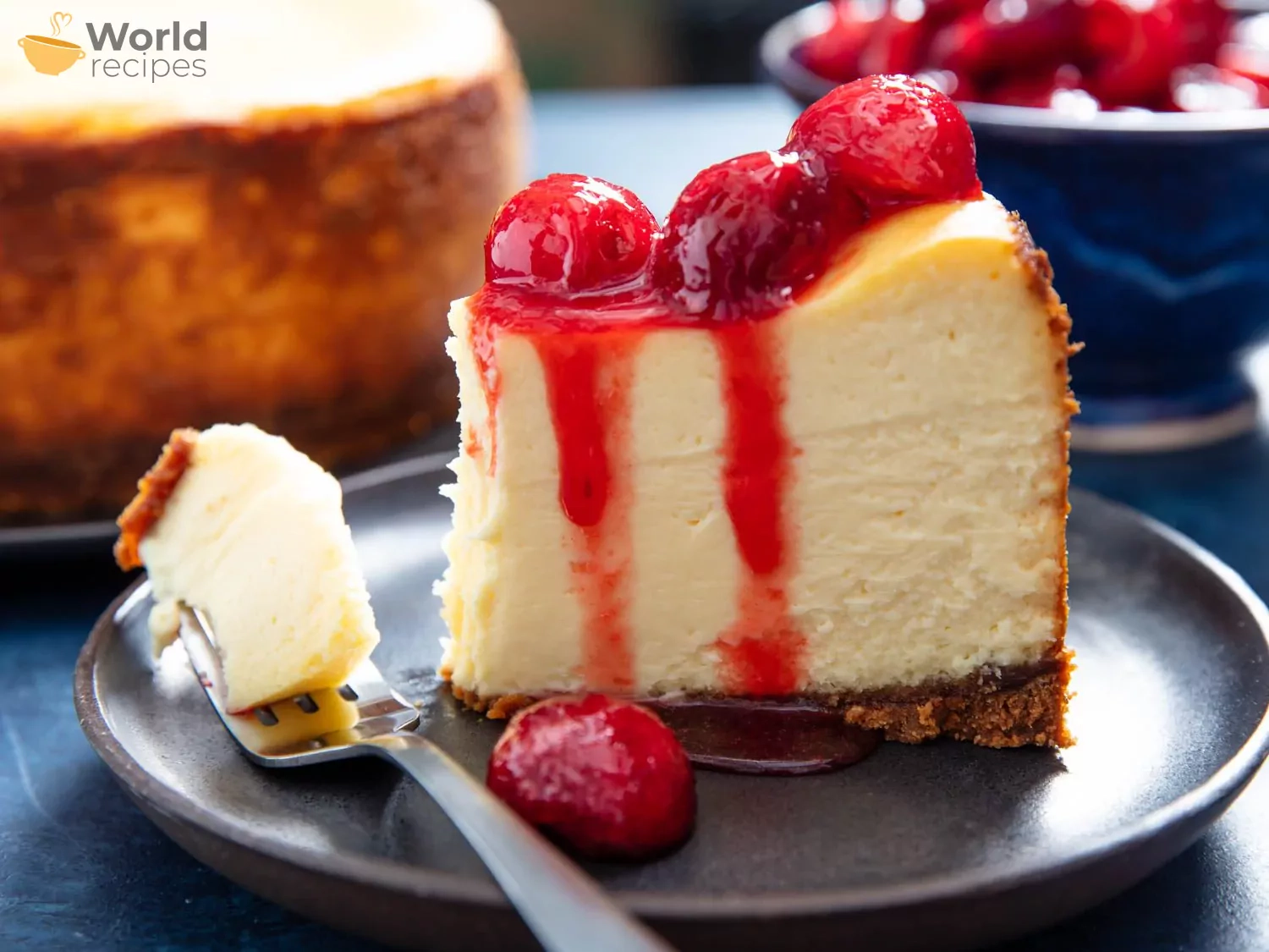 Keptas sūrio pyragas - klasikinis New York cheesecake receptas
