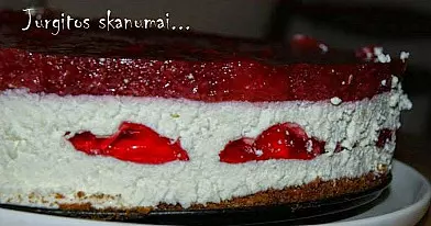 Braškinis varškės tortas