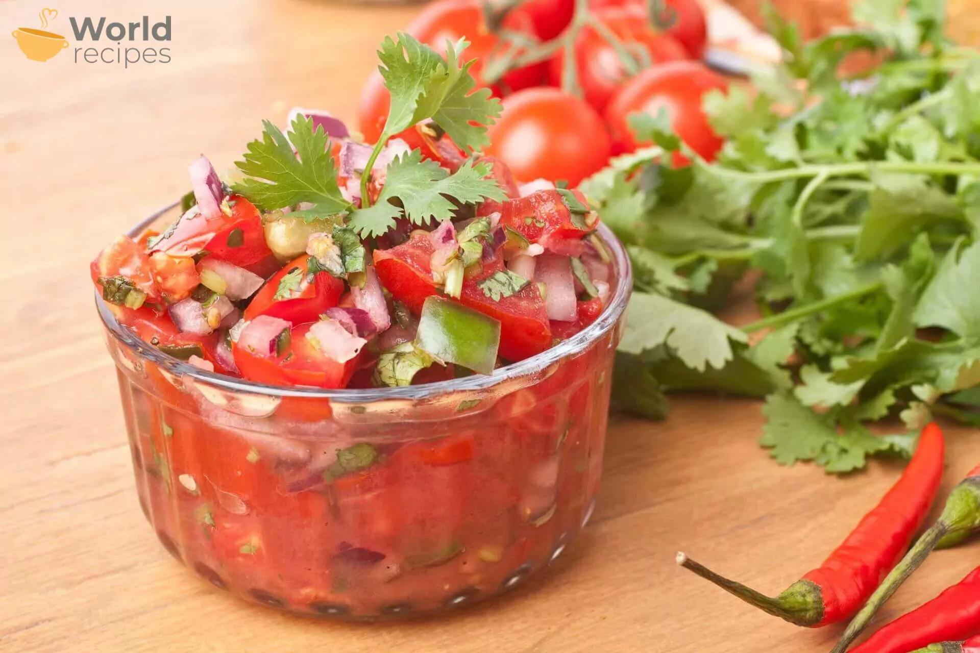 Meksikietiškas pomidorų padažas takams ir tortilijų traškučiams (Salsa de Tomate)