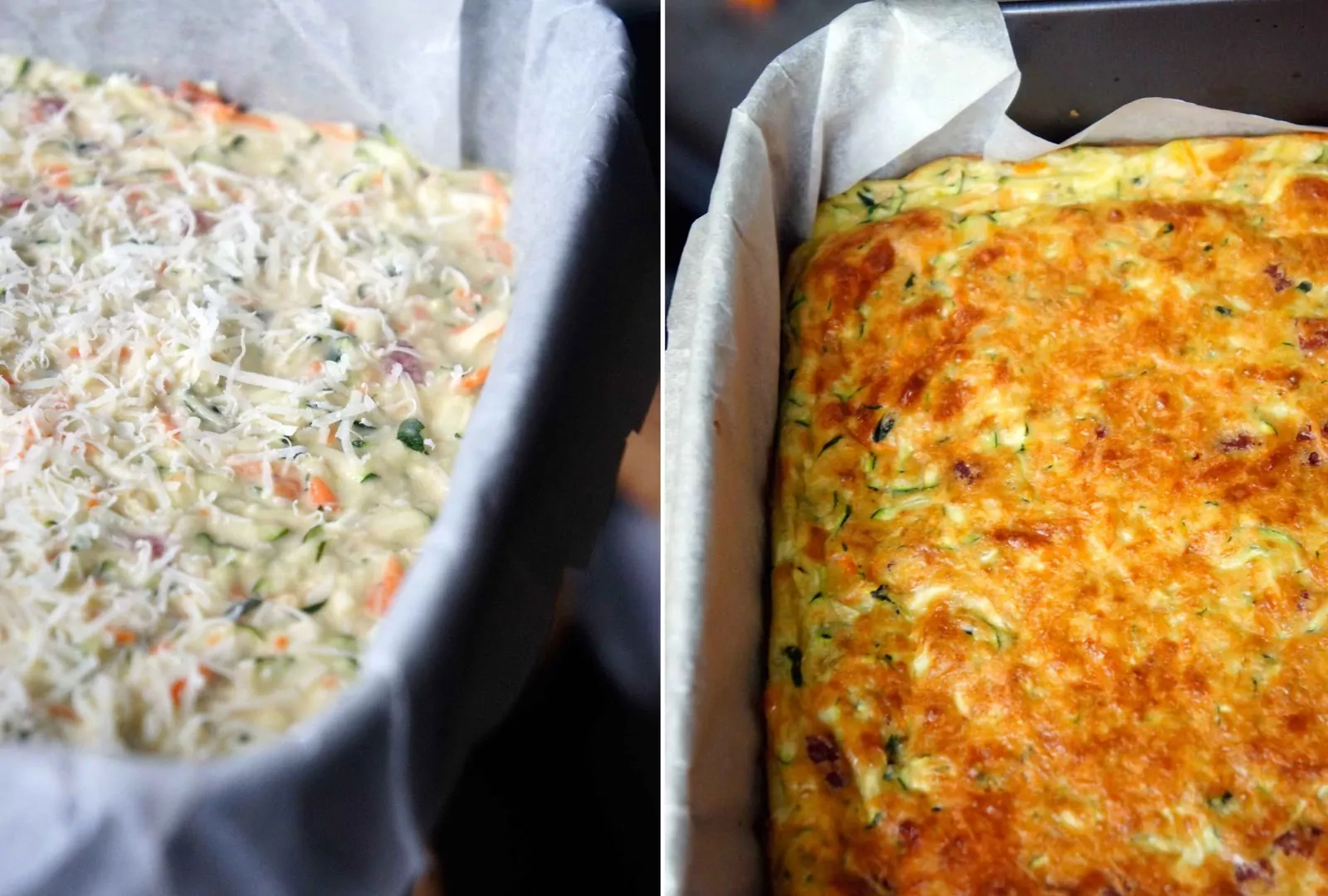 Cukinijų ir morkų apkepas su sūriu