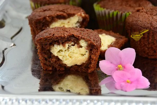 "Muffiny" czekoladowe z twarogiem