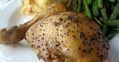 Vištienos šlaunelės medaus ir garstyčių marinate