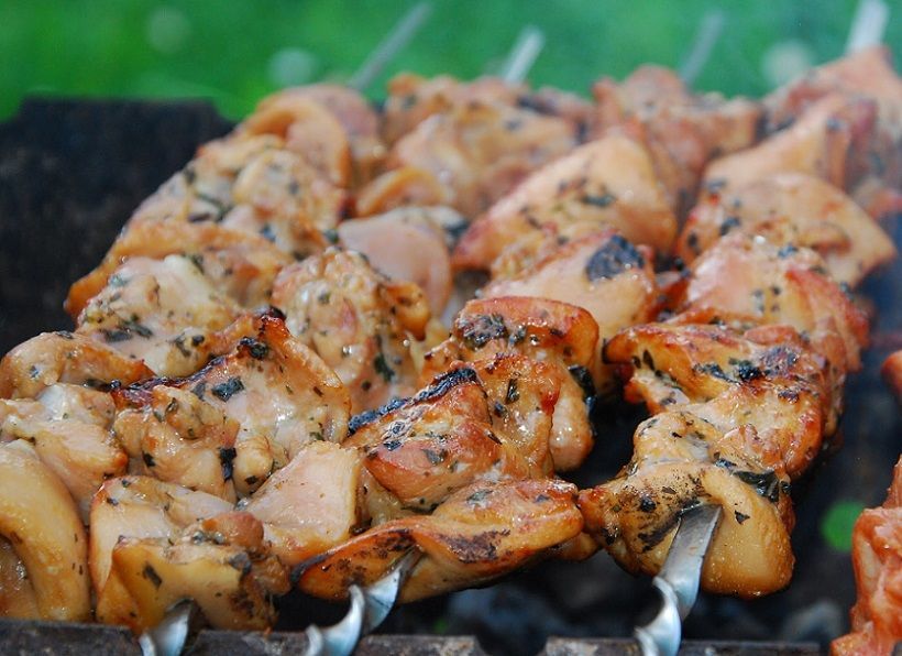 Chicken Shashlik with Basil