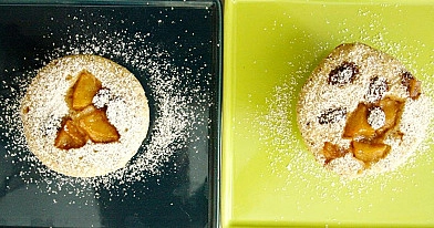 Lazdyno riešutų keksiukai su obuolių įdaru