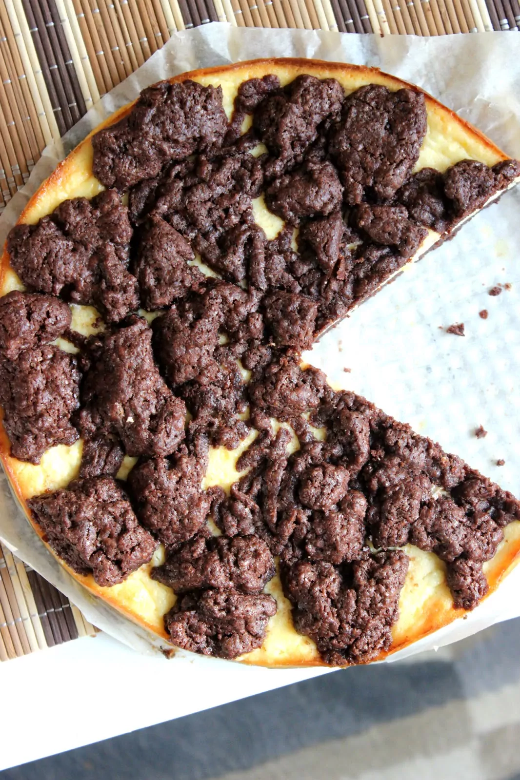 Labai skanus - greitas šokoladinis varškės pyragas