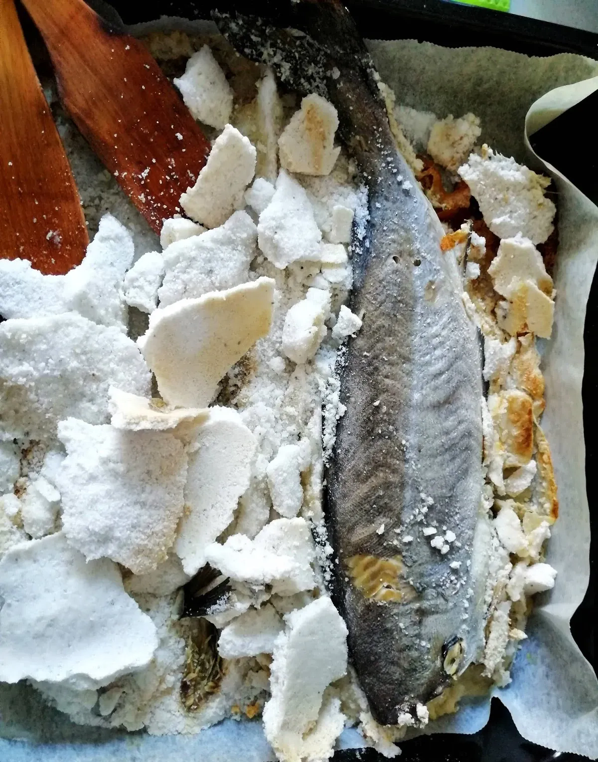 Kepta menkė su kaulu - druskoje