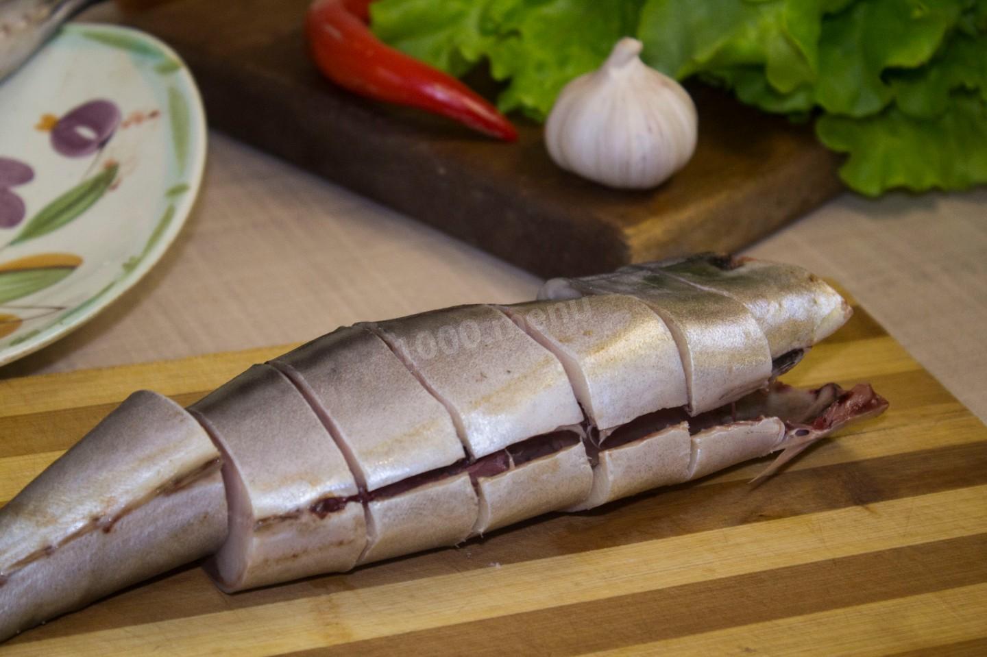 išvalyta ir supjaustyta skumbrė