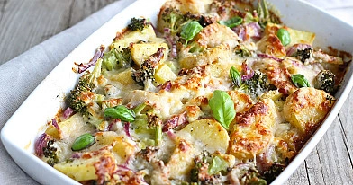 Brokolių ir bulvių apkepas