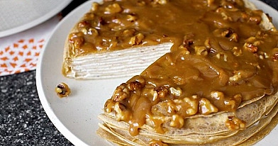 Tort bananowy z kremem twarogowym