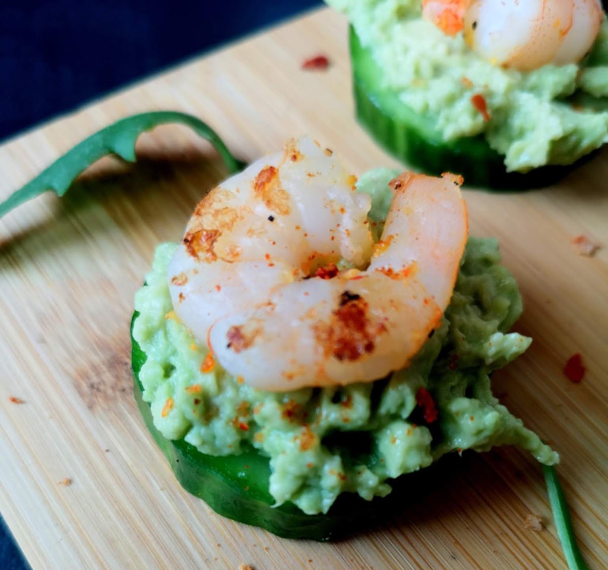 pagamintas krevečių ir avokado užkandis