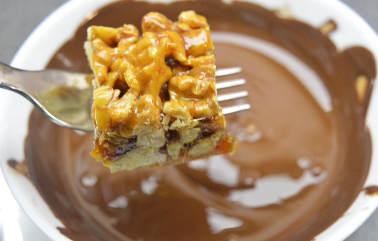 oblewamy grylaż czekoladą