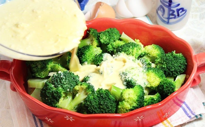 broccoli with soup mayonnaise mixture broccoli with soup mayonnaise mixture