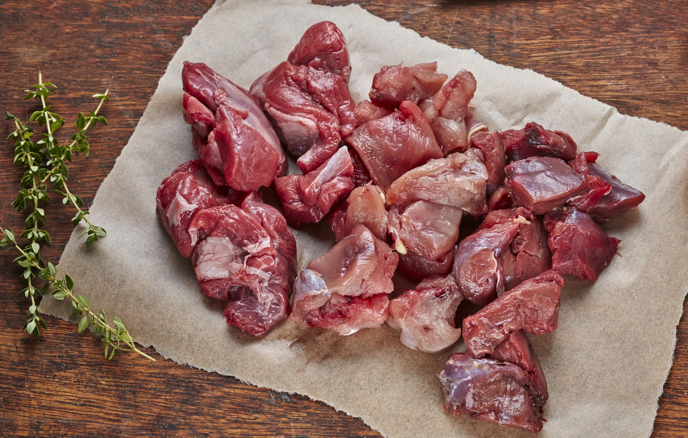 triušiena supjaustyta nedideliais gabaliukais